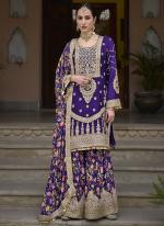 Chinnon Purple Eid Wear Embroidery Work Readymade Pakistani Suit